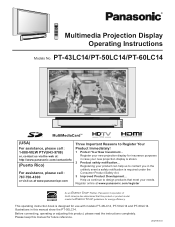 Panasonic PT-50LC14 Multi Media Display