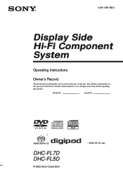 Sony HCD-FL7D Operating Instructions