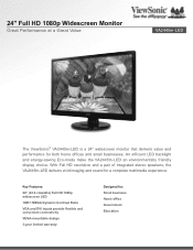 ViewSonic VA2445m-LED VA2445m-LED Datasheet English