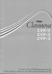 Yamaha CVP-7 Owner's Manual (image)