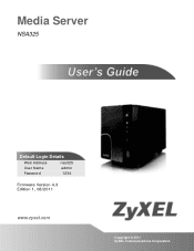 ZyXEL NSA325 User Guide