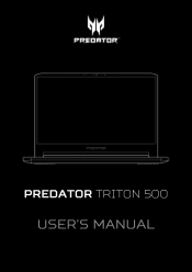 Acer Predator PT515-52 User Manual