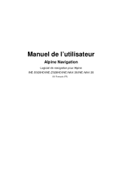 Alpine INE-S920HD Navigation User's Manual (french)