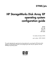 HP StorageWorks XP1024 HP StorageWorks Disk Array XP Operating System Configuration Guide:  DYNIX (A5951-96200, October 2004)