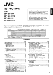 JVC GD-V4200PZW GD-V4200PZW plasma display 32 page instruction manual (English version, 1136KB)