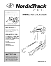 NordicTrack T 13.0 Treadmill French Manual