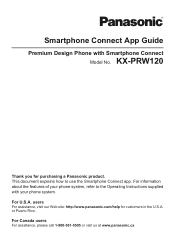 Panasonic KX-PRW120 SmartPhone Connect App Guide