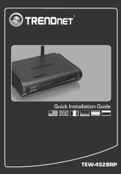 TRENDnet TEW-452BRP Quick Installation Guide