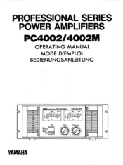 Yamaha PC4002 Owner's Manual (image)