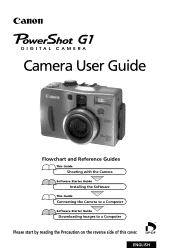Canon C83-1004 PowerShot G1 Camera User Guide