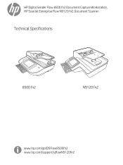 HP Digital Sender 8000 Technical Specifications