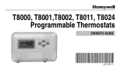 Honeywell T8011 Owner's Manual