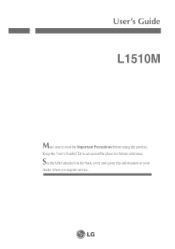 LG L1510M User Guide