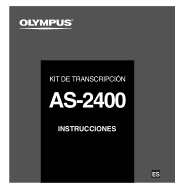 Olympus AS2400 AS-2400 Kit de Transcripción Instrucciones (Español)