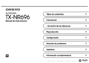 Onkyo TX-NR696 AV Receiver Owners Manual - Spanish