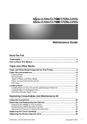 Ricoh CL7200 Maintenance Manual