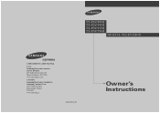 Samsung TX-P3071WH User Manual (user Manual) (English)
