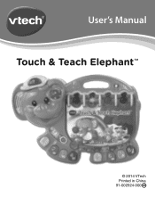 Vtech Touch & Teach Elephant- Purple User Manual