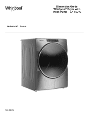 Whirlpool WHD862CH Dimension Guide