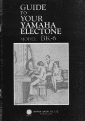 Yamaha BK-6 Owner's Manual (image)