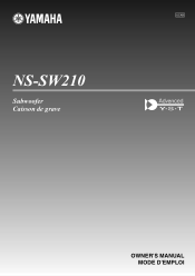 Yamaha NS-SW210PN Owner's Manual