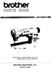 Brother International LZ2-B854 Parts Manual - English
