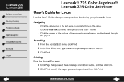 Lexmark Z35 Color Jetprinter Online User's Guide for Linux