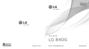 LG LG840 User Guide