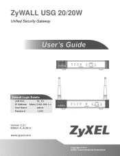 ZyXEL ZYWALL USG 20W User Guide
