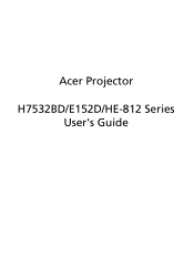 Acer H7532BD User Manual