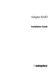 Adaptec 2400A Installation Guide