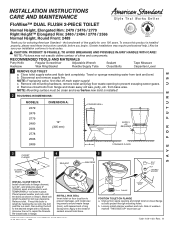 American Standard 3067.216.020 Installation Instructions