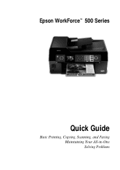 Epson WorkForce 500 Quick Guide