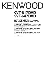 Kenwood KVT-647DVD User Manual 1