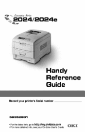 Oki ES2024 Executive Series 2024/2024e Handy Reference Guide