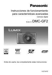 Panasonic DMCGF2 DMCGF2 User Guide