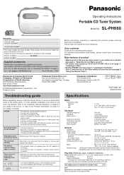 Panasonic SL-PH660V SLPH660 User Guide