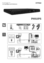 Philips DVP3560K Quick start guide