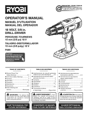 Ryobi P1810 Operation Manual