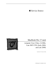 Apple MACBOOK PRO Service Guide