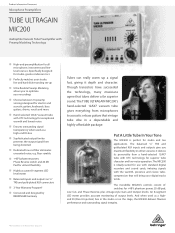Behringer MIC200 Product Information Document