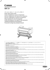 Canon imagePROGRAF PRO-6000S SD-21 Stand Set-Up Guide