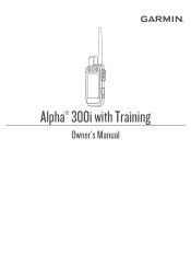 Garmin Alpha 300/300i Owners Manual
