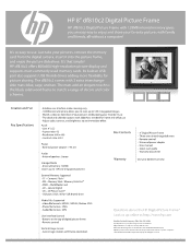HP df820 HP df810c2 Digital Picture Frame - Datasheet
