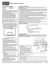 Maytag MEC7536WB Dimension Guide