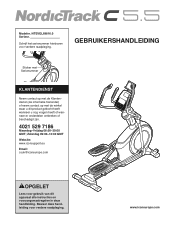 NordicTrack C 5.5 Elliptical Dutch Manual