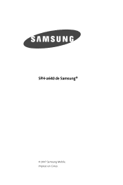 Samsung SPH-A640 User Manual (user Manual) (ver.f4.1) (Spanish)