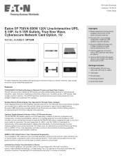 Tripp Lite 5P750R Product Datasheet