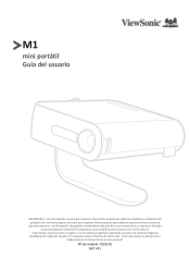 ViewSonic M1-2 - 854 x 480 Resolution 300 LED Lumens 1.2 Throw Ratio User Guide Spanish/Espanol