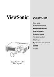 ViewSonic PJ520 User Manual